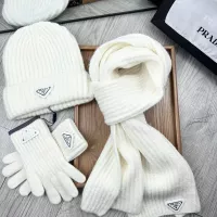 Cheap Prada Hat and Scarf and Glove Set #1378246 Replica Wholesale [$48.00 USD] [ITEM#1378246] on Replica Prada Hat and Scarf and Glove Set