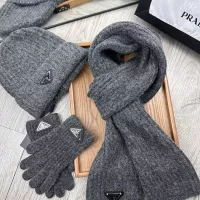 Cheap Prada Hat and Scarf and Glove Set #1378249 Replica Wholesale [$48.00 USD] [ITEM#1378249] on Replica Prada Hat and Scarf and Glove Set