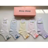 Cheap MIU MIU Socks For Women #1378401 Replica Wholesale [$25.00 USD] [ITEM#1378401] on Replica MIU MIU Socks