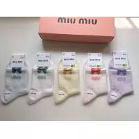 Cheap MIU MIU Socks For Women #1378401 Replica Wholesale [$25.00 USD] [ITEM#1378401] on Replica MIU MIU Socks