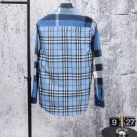 Cheap Burberry Shirts Long Sleeved For Men #1378500 Replica Wholesale [$56.00 USD] [ITEM#1378500] on Replica Burberry Shirts