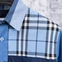 Cheap Burberry Shirts Long Sleeved For Men #1378500 Replica Wholesale [$56.00 USD] [ITEM#1378500] on Replica Burberry Shirts