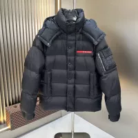 Cheap Prada Down Feather Coat Long Sleeved For Men #1378802 Replica Wholesale [$238.02 USD] [ITEM#1378802] on Replica Prada Down Feather Coat