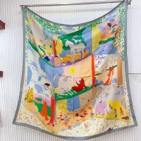 Cheap Hermes Silk Squares #1379419 Replica Wholesale [$85.00 USD] [ITEM#1379419] on Replica Hermes Scarf