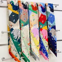 Cheap Hermes Silk Squares #1379419 Replica Wholesale [$85.00 USD] [ITEM#1379419] on Replica Hermes Scarf