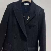Cheap Yves Saint Laurent YSL Coat Long Sleeved For Women #1380291 Replica Wholesale [$162.00 USD] [ITEM#1380291] on Replica Yves Saint Laurent YSL Jackets