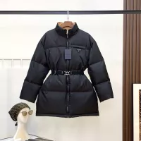 Cheap Prada Down Feather Coat Long Sleeved For Women #1380300 Replica Wholesale [$235.00 USD] [ITEM#1380300] on Replica Prada Down Feather Coat