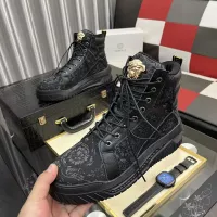 Cheap Versace High Tops Shoes For Men #1380516 Replica Wholesale [$88.00 USD] [ITEM#1380516] on Replica Versace High Tops Shoes