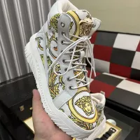 Cheap Versace High Tops Shoes For Men #1380517 Replica Wholesale [$88.00 USD] [ITEM#1380517] on Replica Versace High Tops Shoes