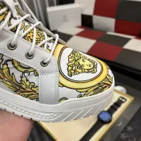 Cheap Versace High Tops Shoes For Men #1380517 Replica Wholesale [$88.00 USD] [ITEM#1380517] on Replica Versace High Tops Shoes