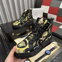 Cheap Versace High Tops Shoes For Men #1380518 Replica Wholesale [$88.00 USD] [ITEM#1380518] on Replica Versace High Tops Shoes
