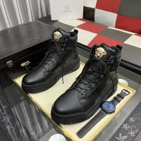 Cheap Versace High Tops Shoes For Men #1380519 Replica Wholesale [$88.00 USD] [ITEM#1380519] on Replica Versace High Tops Shoes