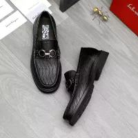 Cheap Salvatore Ferragamo Leather Shoes For Men #1380531 Replica Wholesale [$98.00 USD] [ITEM#1380531] on Replica Salvatore Ferragamo Leather Shoes