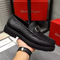 Cheap Salvatore Ferragamo Leather Shoes For Men #1380531 Replica Wholesale [$98.00 USD] [ITEM#1380531] on Replica Salvatore Ferragamo Leather Shoes