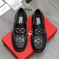 Cheap Salvatore Ferragamo Leather Shoes For Men #1380537 Replica Wholesale [$98.00 USD] [ITEM#1380537] on Replica Salvatore Ferragamo Leather Shoes