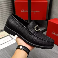 Cheap Salvatore Ferragamo Leather Shoes For Men #1380538 Replica Wholesale [$98.00 USD] [ITEM#1380538] on Replica Salvatore Ferragamo Leather Shoes