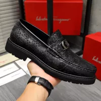 Cheap Salvatore Ferragamo Leather Shoes For Men #1380544 Replica Wholesale [$98.00 USD] [ITEM#1380544] on Replica Salvatore Ferragamo Leather Shoes