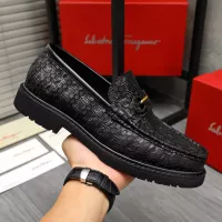 Cheap Salvatore Ferragamo Leather Shoes For Men #1380547 Replica Wholesale [$98.00 USD] [ITEM#1380547] on Replica Salvatore Ferragamo Leather Shoes