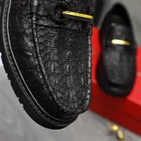 Cheap Salvatore Ferragamo Leather Shoes For Men #1380547 Replica Wholesale [$98.00 USD] [ITEM#1380547] on Replica Salvatore Ferragamo Leather Shoes