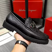 Cheap Salvatore Ferragamo Leather Shoes For Men #1380548 Replica Wholesale [$98.00 USD] [ITEM#1380548] on Replica Salvatore Ferragamo Leather Shoes