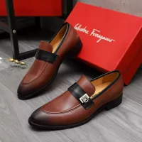 Cheap Salvatore Ferragamo Leather Shoes For Men #1380554 Replica Wholesale [$88.00 USD] [ITEM#1380554] on Replica Salvatore Ferragamo Leather Shoes