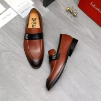 Cheap Salvatore Ferragamo Leather Shoes For Men #1380554 Replica Wholesale [$88.00 USD] [ITEM#1380554] on Replica Salvatore Ferragamo Leather Shoes