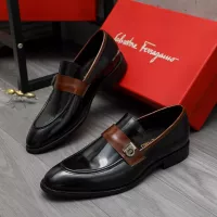 Cheap Salvatore Ferragamo Leather Shoes For Men #1380556 Replica Wholesale [$88.00 USD] [ITEM#1380556] on Replica Salvatore Ferragamo Leather Shoes