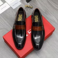 Cheap Salvatore Ferragamo Leather Shoes For Men #1380556 Replica Wholesale [$88.00 USD] [ITEM#1380556] on Replica Salvatore Ferragamo Leather Shoes