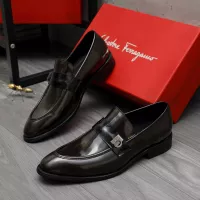 Cheap Salvatore Ferragamo Leather Shoes For Men #1380557 Replica Wholesale [$88.00 USD] [ITEM#1380557] on Replica Salvatore Ferragamo Leather Shoes