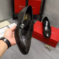 Cheap Salvatore Ferragamo Leather Shoes For Men #1380557 Replica Wholesale [$88.00 USD] [ITEM#1380557] on Replica Salvatore Ferragamo Leather Shoes