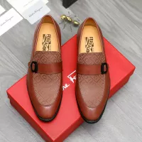 Cheap Salvatore Ferragamo Leather Shoes For Men #1380558 Replica Wholesale [$88.00 USD] [ITEM#1380558] on Replica Salvatore Ferragamo Leather Shoes