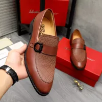 Cheap Salvatore Ferragamo Leather Shoes For Men #1380558 Replica Wholesale [$88.00 USD] [ITEM#1380558] on Replica Salvatore Ferragamo Leather Shoes