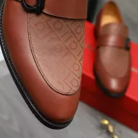 Cheap Salvatore Ferragamo Leather Shoes For Men #1380558 Replica Wholesale [$88.00 USD] [ITEM#1380558] on Replica Salvatore Ferragamo Leather Shoes