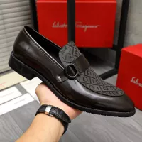 Cheap Salvatore Ferragamo Leather Shoes For Men #1380559 Replica Wholesale [$88.00 USD] [ITEM#1380559] on Replica Salvatore Ferragamo Leather Shoes