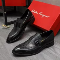Cheap Salvatore Ferragamo Leather Shoes For Men #1380560 Replica Wholesale [$88.00 USD] [ITEM#1380560] on Replica Salvatore Ferragamo Leather Shoes