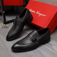 Cheap Salvatore Ferragamo Leather Shoes For Men #1380561 Replica Wholesale [$88.00 USD] [ITEM#1380561] on Replica Salvatore Ferragamo Leather Shoes