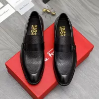 Cheap Salvatore Ferragamo Leather Shoes For Men #1380561 Replica Wholesale [$88.00 USD] [ITEM#1380561] on Replica Salvatore Ferragamo Leather Shoes