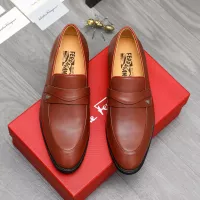 Cheap Salvatore Ferragamo Leather Shoes For Men #1380562 Replica Wholesale [$88.00 USD] [ITEM#1380562] on Replica Salvatore Ferragamo Leather Shoes