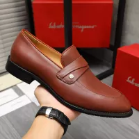 Cheap Salvatore Ferragamo Leather Shoes For Men #1380562 Replica Wholesale [$88.00 USD] [ITEM#1380562] on Replica Salvatore Ferragamo Leather Shoes