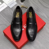 Cheap Salvatore Ferragamo Leather Shoes For Men #1380563 Replica Wholesale [$88.00 USD] [ITEM#1380563] on Replica Salvatore Ferragamo Leather Shoes