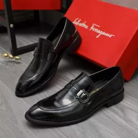 Cheap Salvatore Ferragamo Leather Shoes For Men #1380566 Replica Wholesale [$88.00 USD] [ITEM#1380566] on Replica Salvatore Ferragamo Leather Shoes