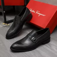 Cheap Salvatore Ferragamo Leather Shoes For Men #1380567 Replica Wholesale [$88.00 USD] [ITEM#1380567] on Replica Salvatore Ferragamo Leather Shoes