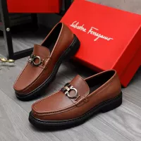 Cheap Salvatore Ferragamo Leather Shoes For Men #1380570 Replica Wholesale [$96.00 USD] [ITEM#1380570] on Replica Salvatore Ferragamo Leather Shoes