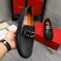Cheap Salvatore Ferragamo Leather Shoes For Men #1380573 Replica Wholesale [$76.00 USD] [ITEM#1380573] on Replica Salvatore Ferragamo Leather Shoes