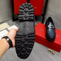 Cheap Salvatore Ferragamo Leather Shoes For Men #1380578 Replica Wholesale [$100.00 USD] [ITEM#1380578] on Replica Salvatore Ferragamo Leather Shoes