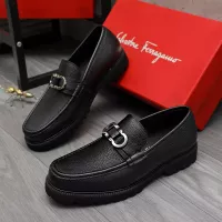 Cheap Salvatore Ferragamo Leather Shoes For Men #1380595 Replica Wholesale [$100.00 USD] [ITEM#1380595] on Replica Salvatore Ferragamo Leather Shoes