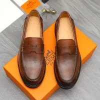 Cheap Hermes Leather Shoes For Men #1380636 Replica Wholesale [$85.00 USD] [ITEM#1380636] on Replica Hermes Leather Shoes