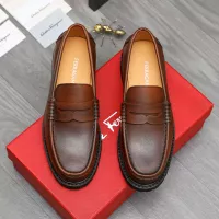 Cheap Salvatore Ferragamo Leather Shoes For Men #1380640 Replica Wholesale [$85.00 USD] [ITEM#1380640] on Replica Salvatore Ferragamo Leather Shoes