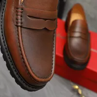Cheap Salvatore Ferragamo Leather Shoes For Men #1380640 Replica Wholesale [$85.00 USD] [ITEM#1380640] on Replica Salvatore Ferragamo Leather Shoes