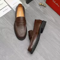 Cheap Salvatore Ferragamo Leather Shoes For Men #1380641 Replica Wholesale [$85.00 USD] [ITEM#1380641] on Replica Salvatore Ferragamo Leather Shoes